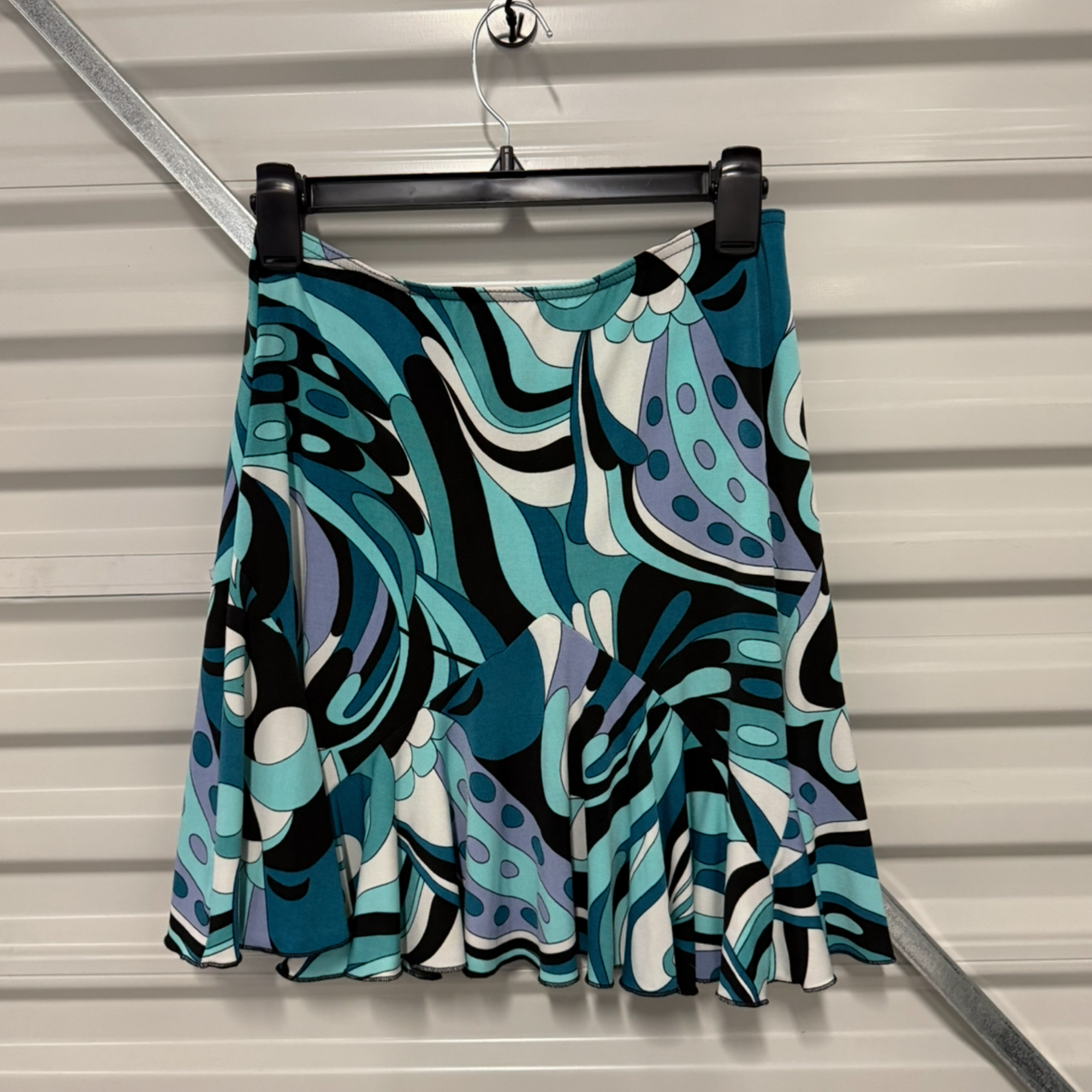 A. Byer Retro Graphic Mini Skirt – Size Small