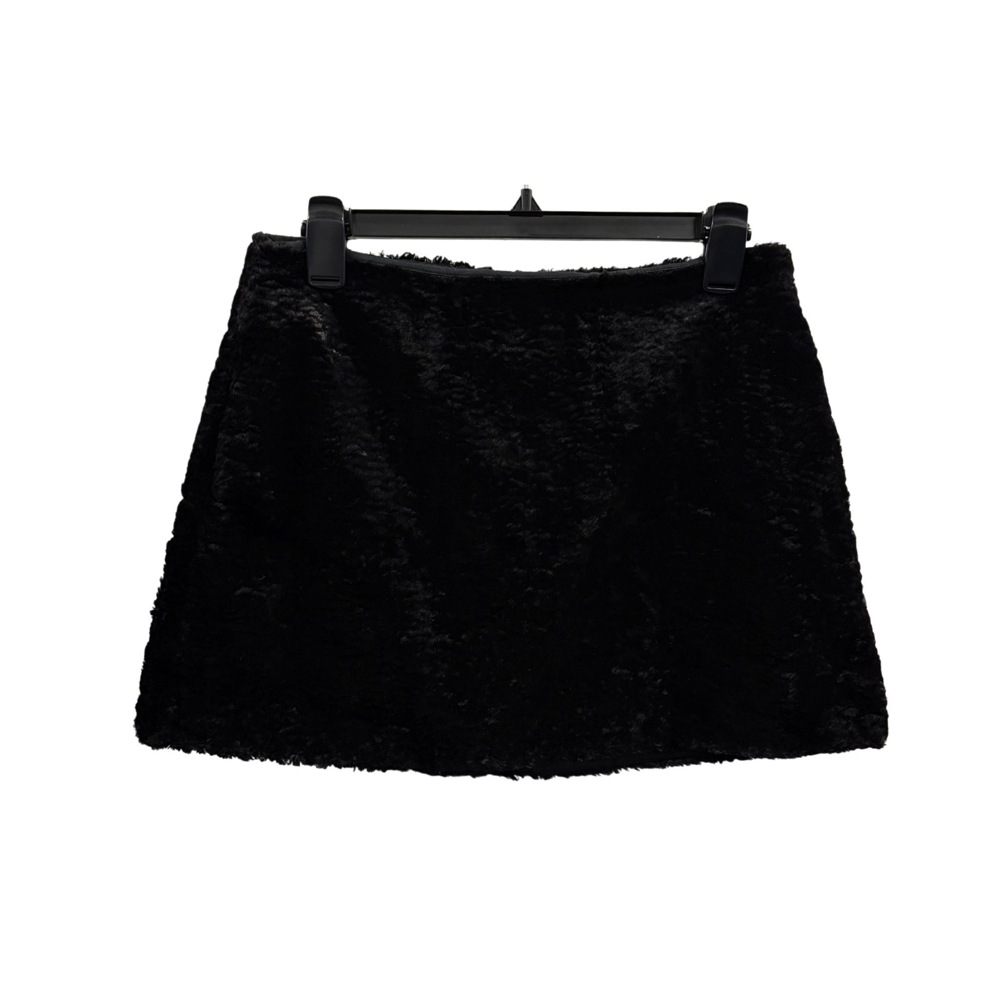 Cooperative Black Faux Fur Mini Skirt - 6