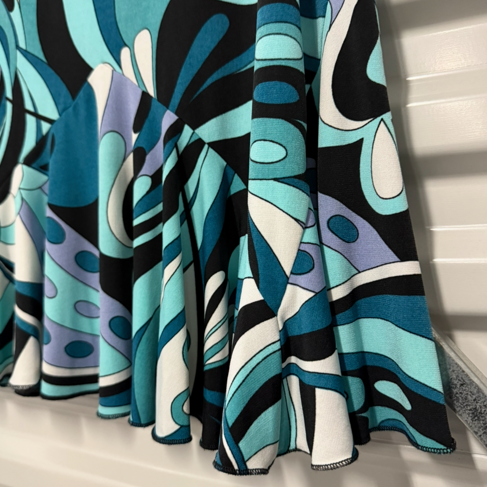 A. Byer Retro Graphic Mini Skirt – Size Small