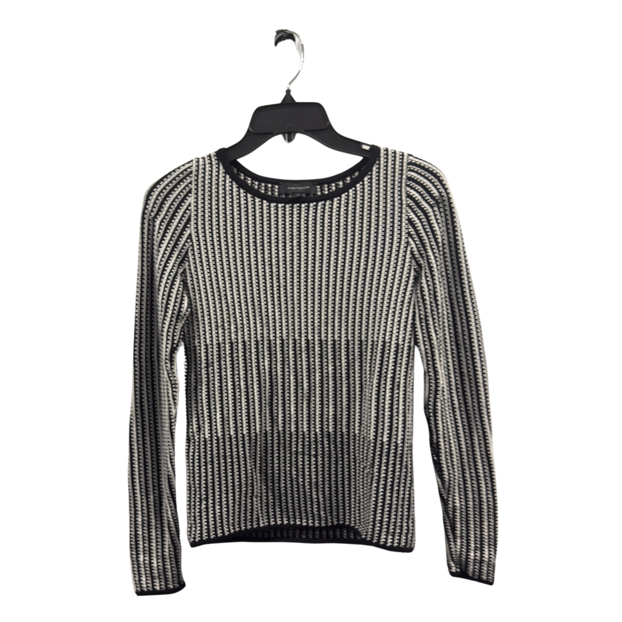 Ann Taylor Black & White Textured Stripe Sweater – XS
