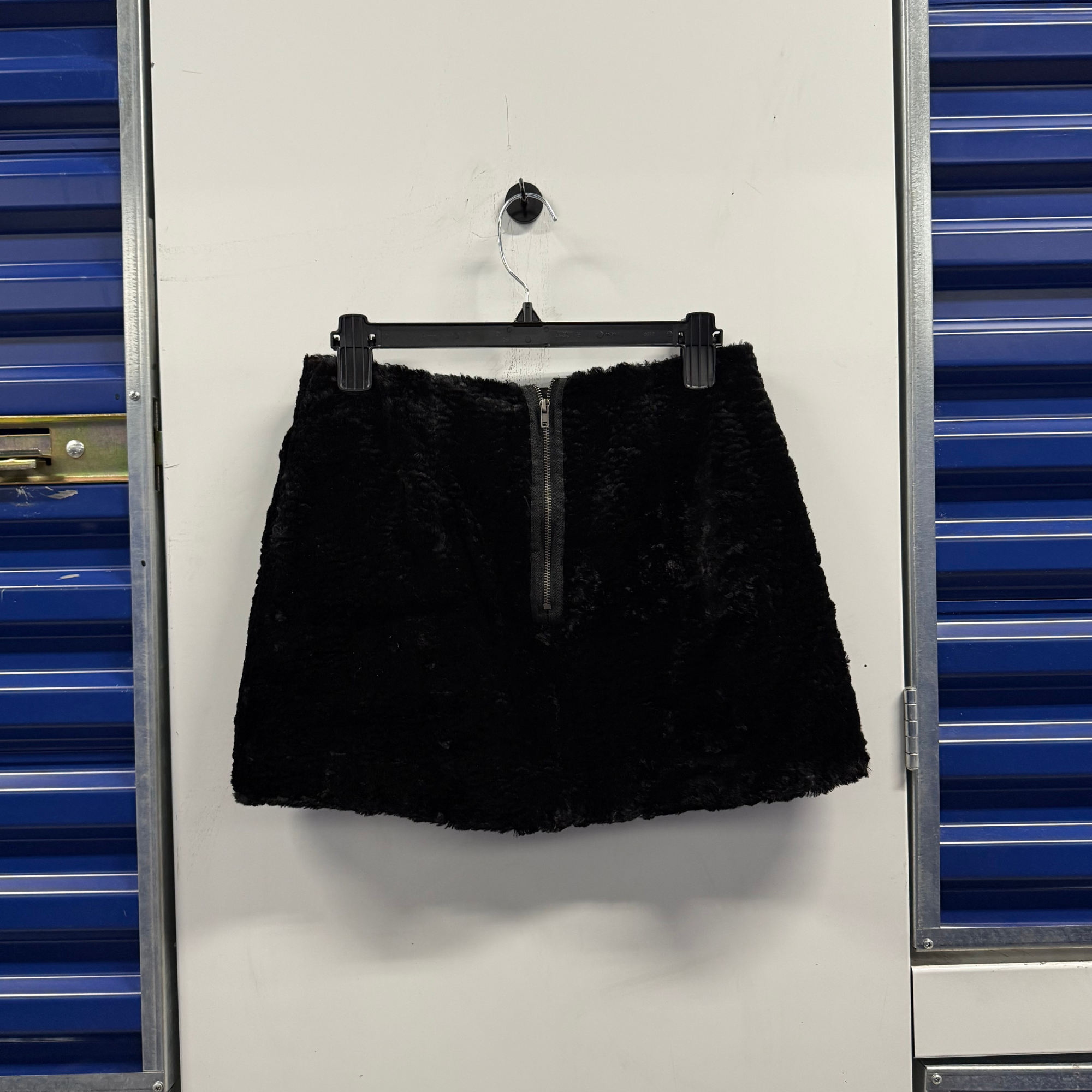 Cooperative Black Faux Fur Mini Skirt - 6