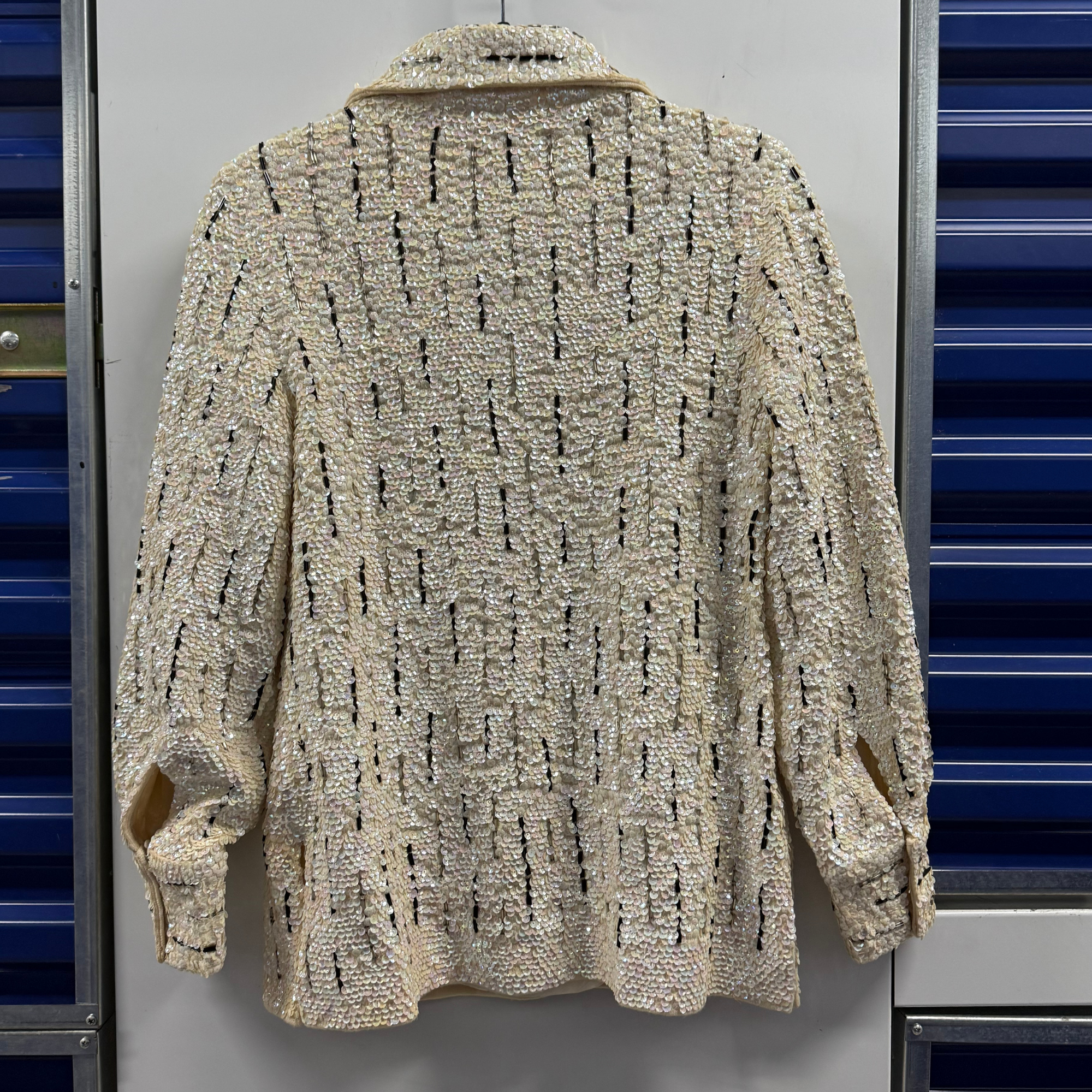 I. Magnin & Co. Sequin Disco Shirt - M